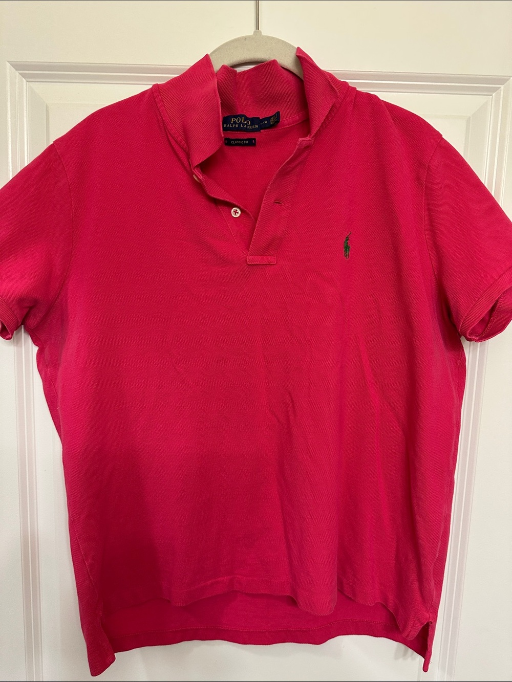Polo by Ralph Lauren Bright Pink Short Sleeve Polo with Signature Pony